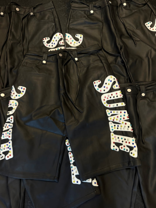 Sume leather jorts